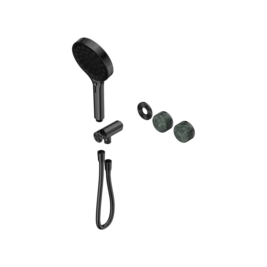 Nero Serenity Progressive Shower System Trim Kit - Verde Alpi Handle & Hand Shower