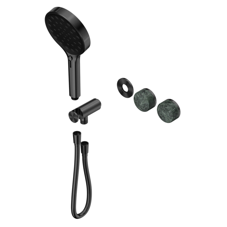 Nero Serenity Progressive Shower System Trim Kit - Verde Alpi Handle & Hand Shower - Design 10