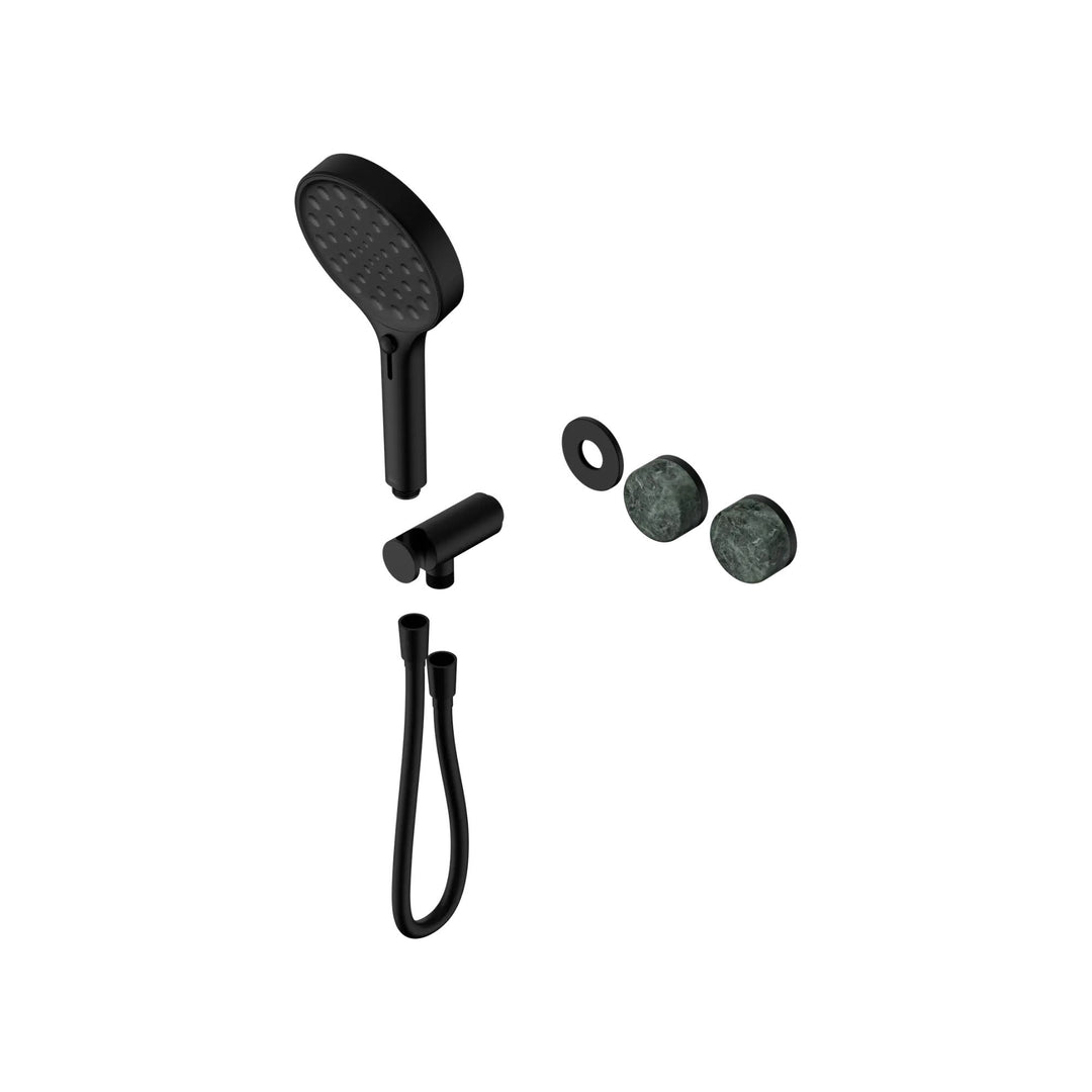 Nero Serenity Progressive Shower System Trim Kit - Verde Alpi Handle & Hand Shower