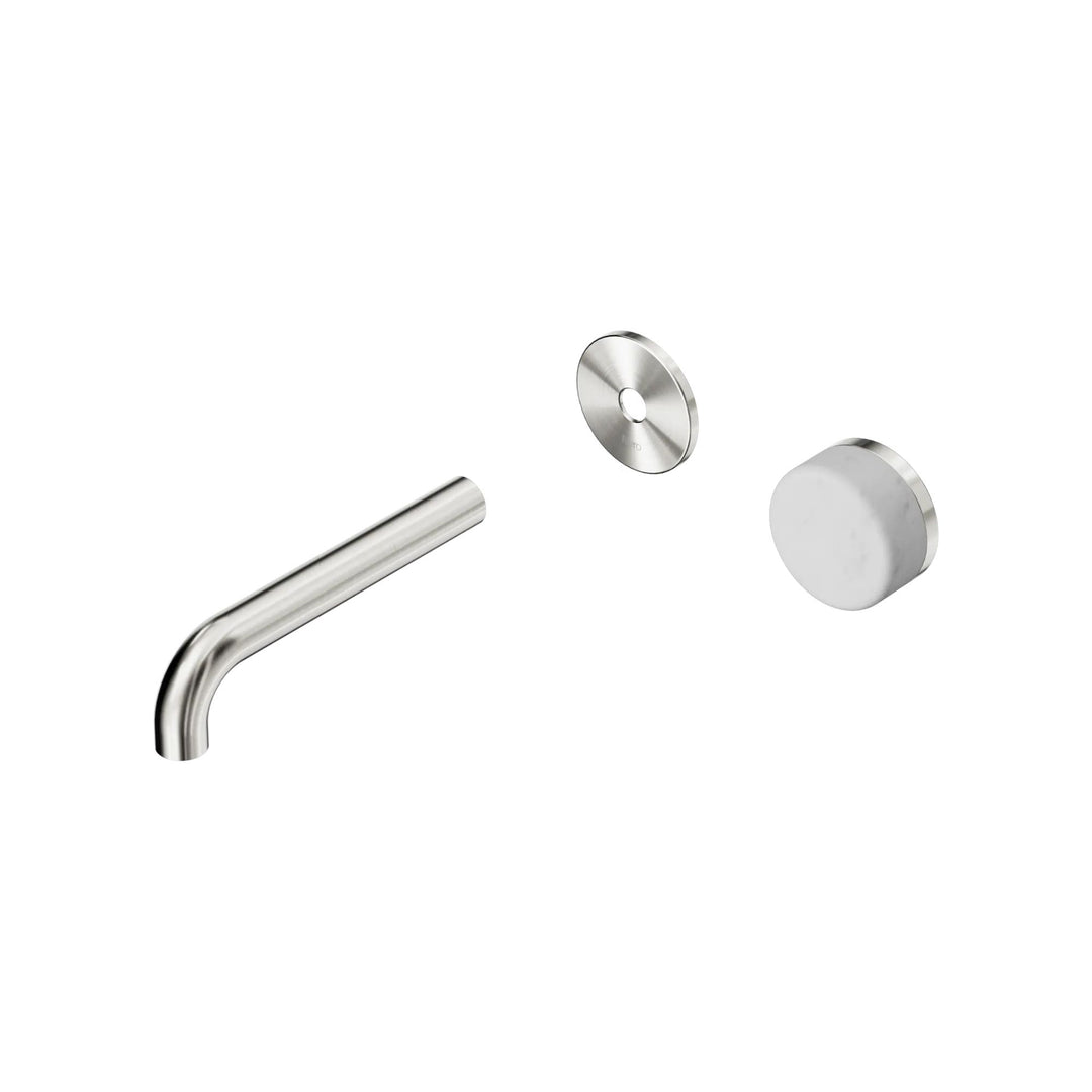 Nero Serenity Progressive Wall Basin Mixer Trim Kit 160/185/220mm - Carrara Handle