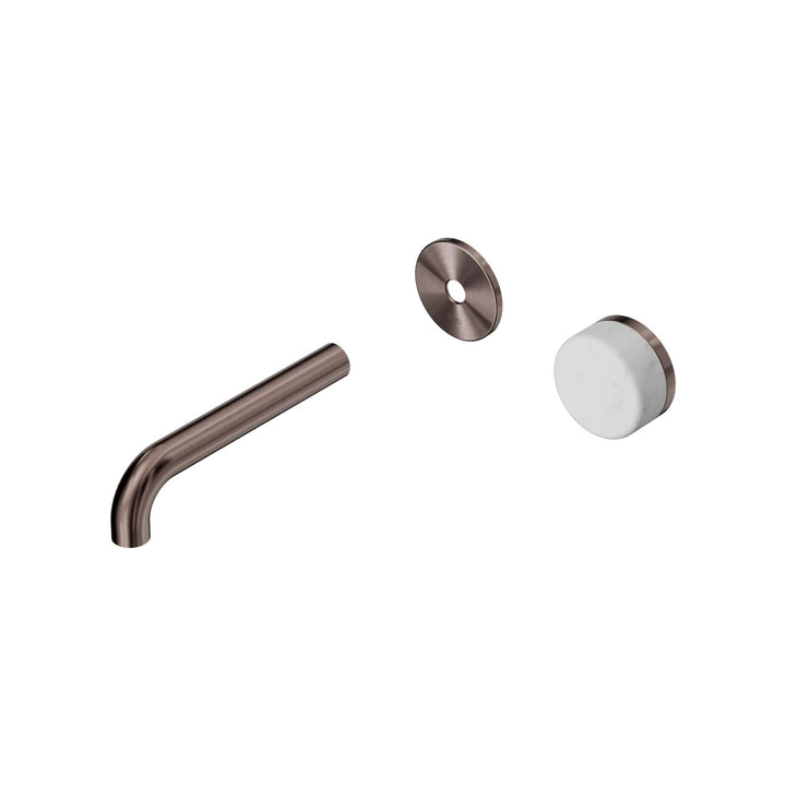 Nero Serenity Progressive Wall Basin Mixer Trim Kit 160/185/220mm - Carrara Handle