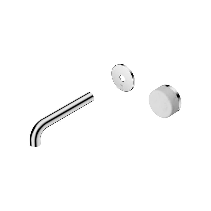 Nero Serenity Progressive Wall Basin Mixer Trim Kit 160/185/220mm - Carrara Handle
