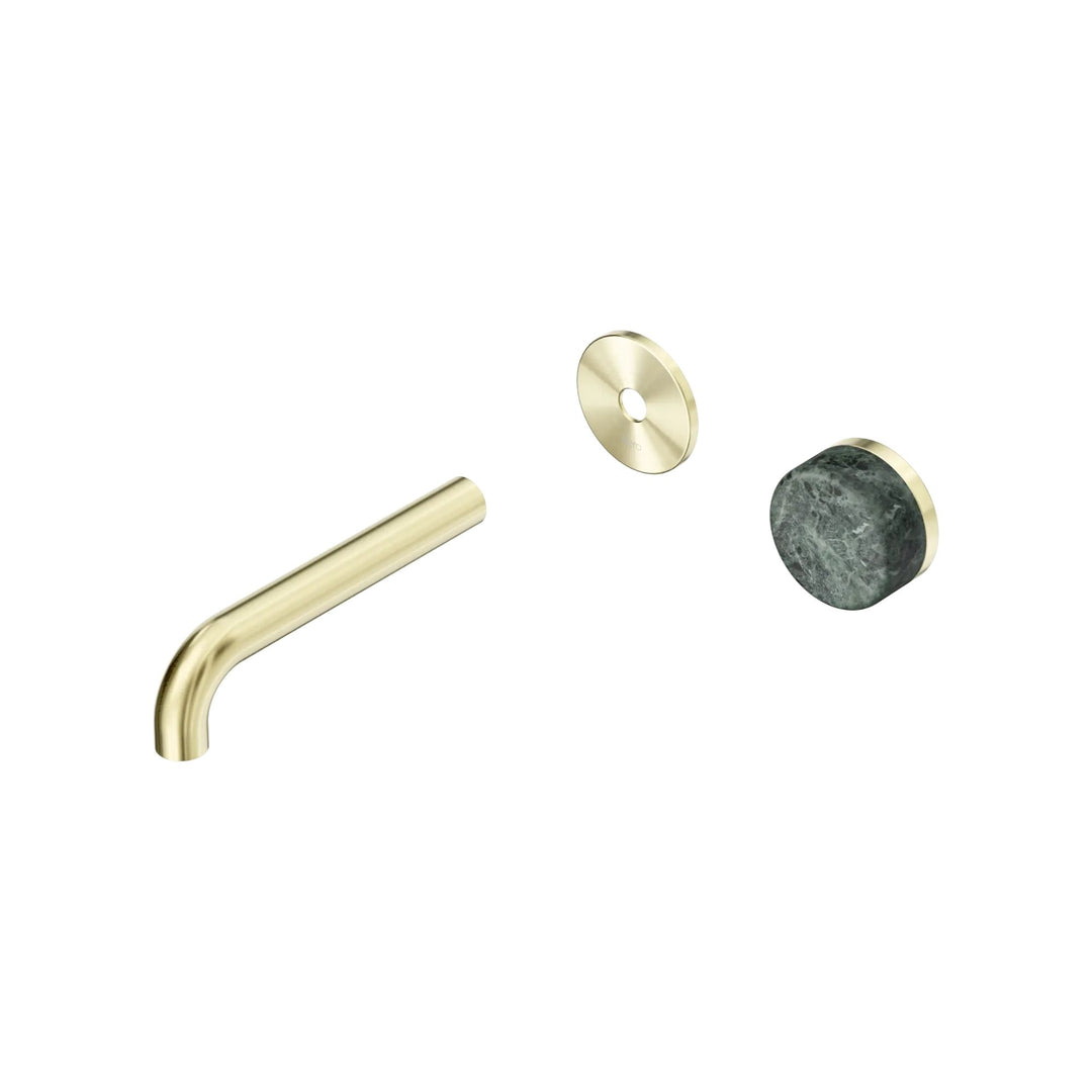 Nero Serenity Progressive Wall Basin Mixer Trim Kit 160/185/220mm - Verde Alpi Handle