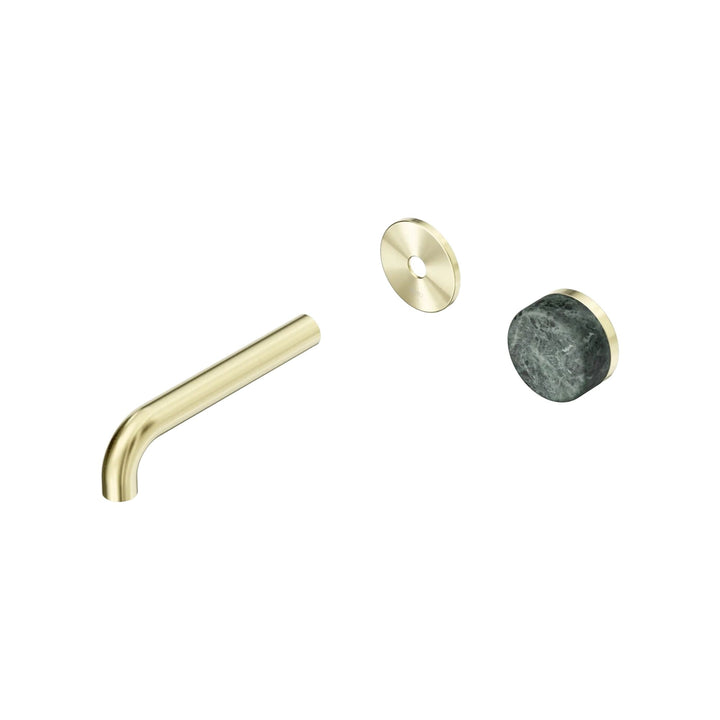 Nero Serenity Progressive Wall Basin Mixer Trim Kit 160/185/220mm - Verde Alpi Handle