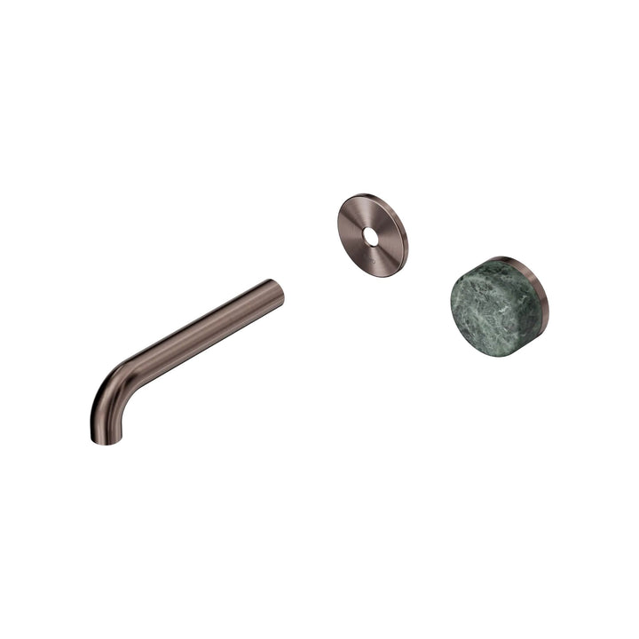 Nero Serenity Progressive Wall Basin Mixer Trim Kit 160/185/220mm - Verde Alpi Handle