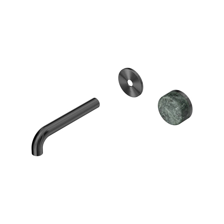 Nero Serenity Progressive Wall Basin Mixer Trim Kit 160/185/220mm - Verde Alpi Handle