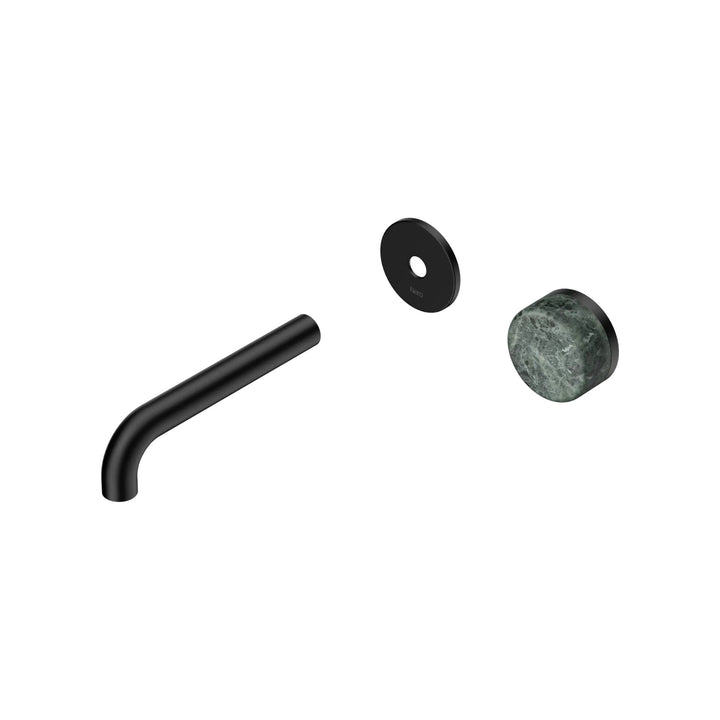 Nero Serenity Progressive Wall Basin Mixer Trim Kit 160/185/220mm - Verde Alpi Handle