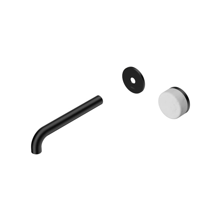 Nero Serenity Progressive Wall Basin Mixer Trim Kit 160/185/220mm - Carrara Handle