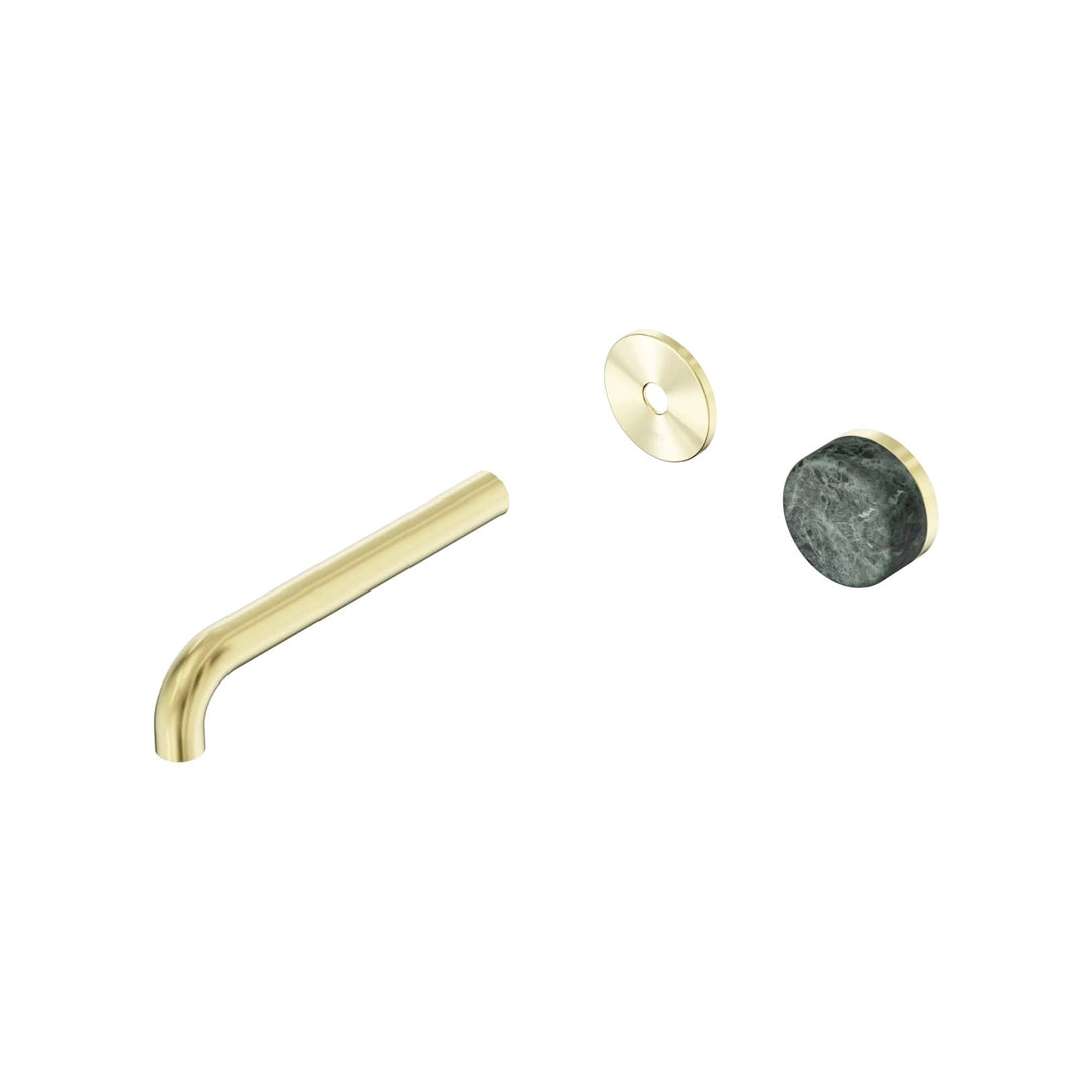 Nero Serenity Progressive Wall Basin Mixer Trim Kit 160/185/220mm - Verde Alpi Handle