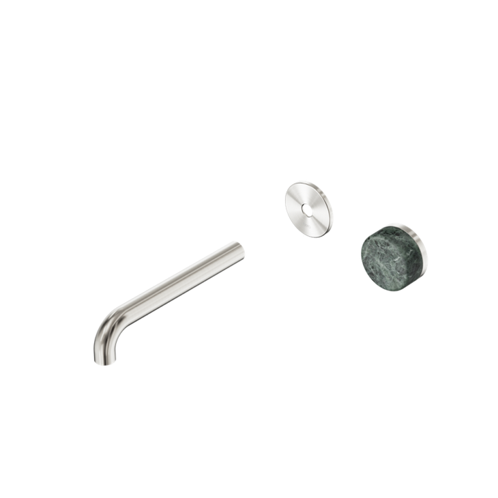 Nero Serenity Progressive Wall Basin Mixer Trim Kit 160/185/220mm - Verde Alpi Handle - Design 10
