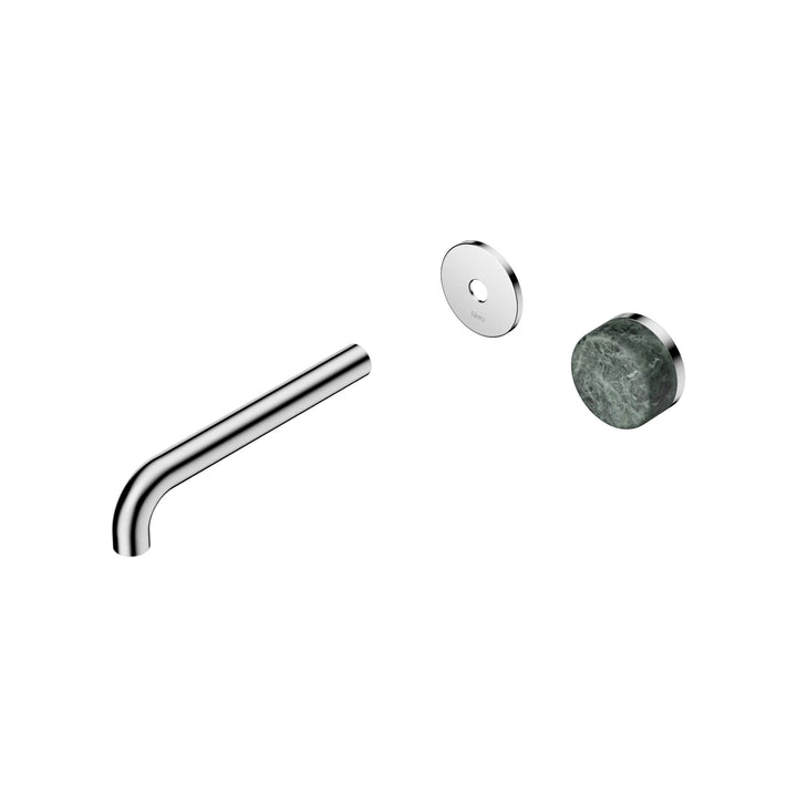Nero Serenity Progressive Wall Basin Mixer Trim Kit 160/185/220mm - Verde Alpi Handle