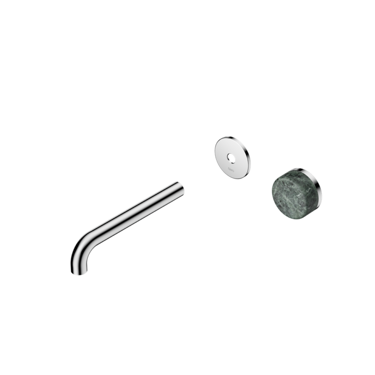 Nero Serenity Progressive Wall Basin Mixer Trim Kit 160/185/220mm - Verde Alpi Handle - Design 10