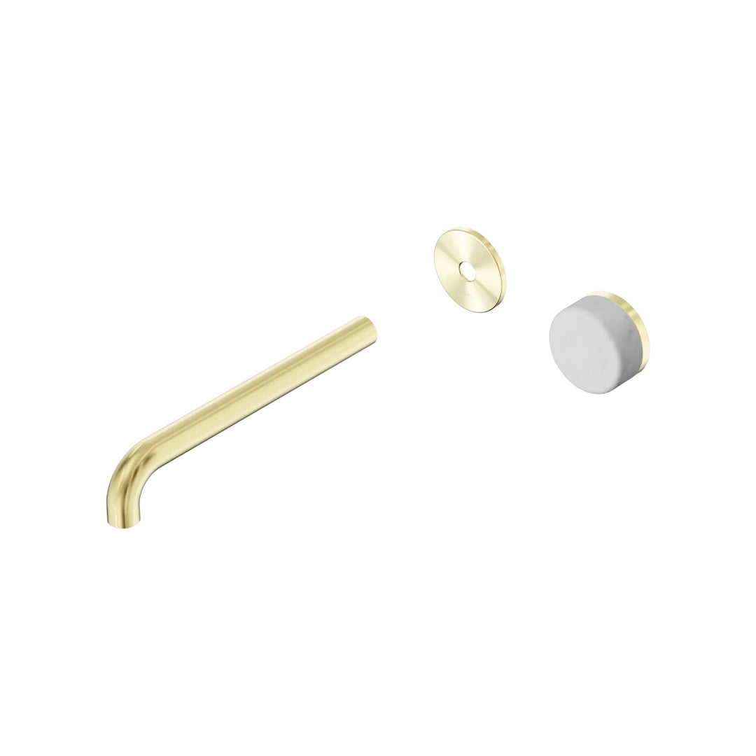 Nero Serenity Progressive Wall Basin Mixer Trim Kit 160/185/220mm - Carrara Handle