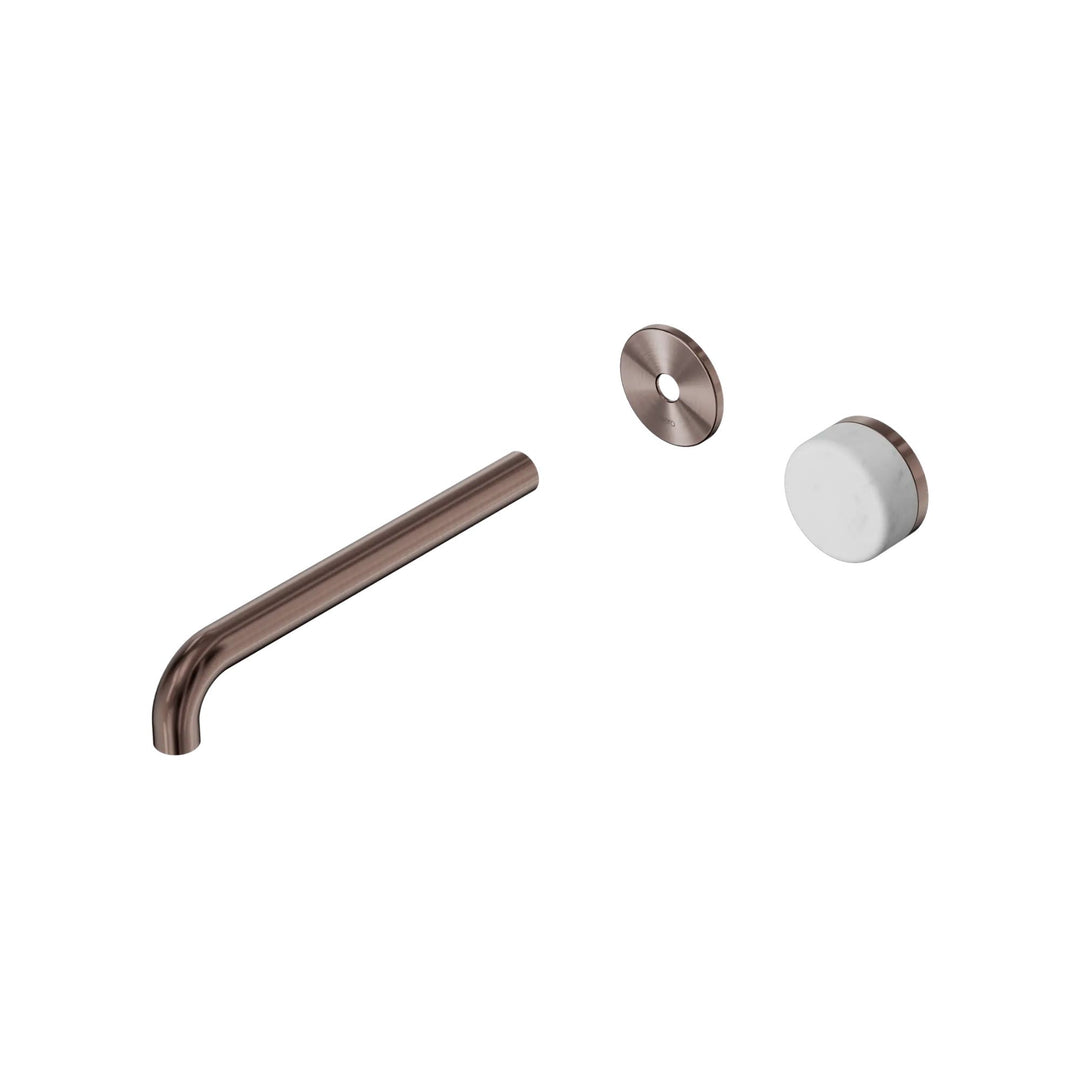 Nero Serenity Progressive Wall Basin Mixer Trim Kit 160/185/220mm - Carrara Handle