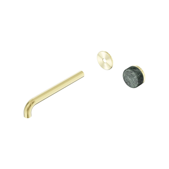 Nero Serenity Progressive Wall Basin Mixer Trim Kit 160/185/220mm - Verde Alpi Handle