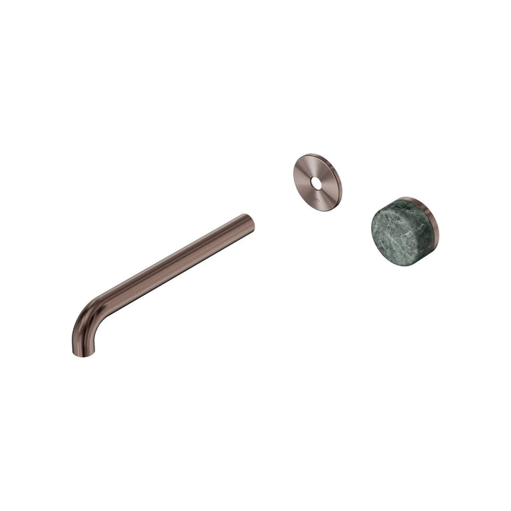 Nero Serenity Progressive Wall Basin Mixer Trim Kit 160/185/220mm - Verde Alpi Handle