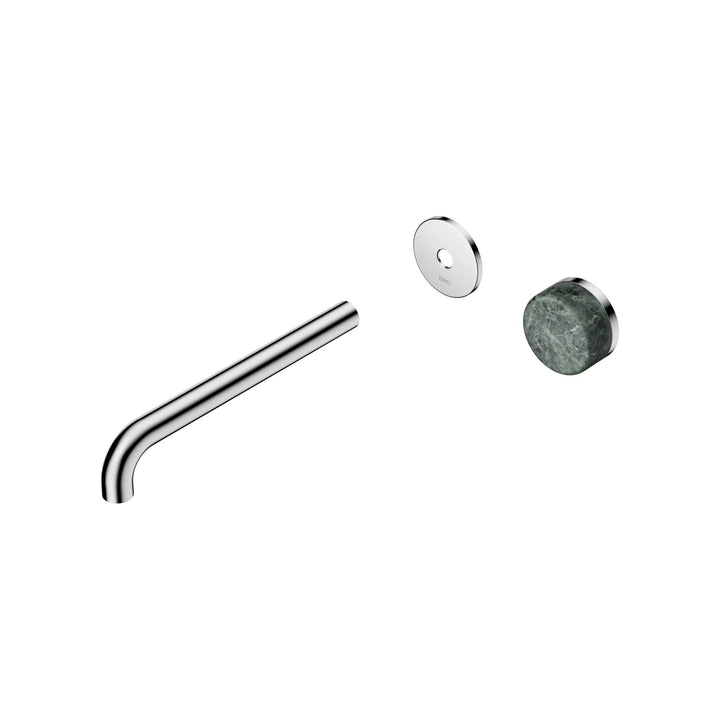 Nero Serenity Progressive Wall Basin Mixer Trim Kit 160/185/220mm - Verde Alpi Handle