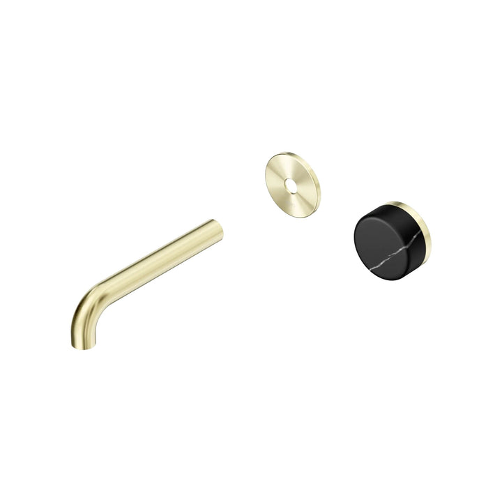 Nero Serenity Progressive Wall Basin Mixer Trim Kit 160/185/220mm - Marquina Black Handle
