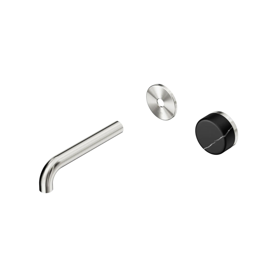 Nero Serenity Progressive Wall Basin Mixer Trim Kit 160/185/220mm - Marquina Black Handle