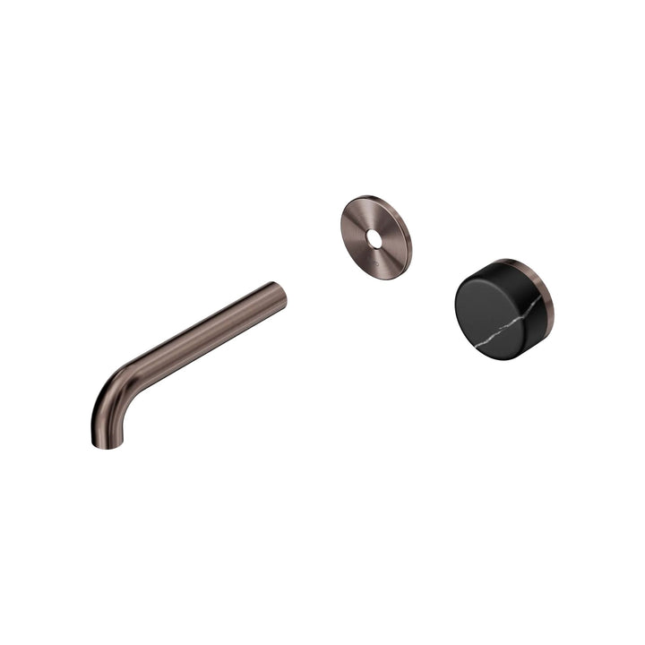 Nero Serenity Progressive Wall Basin Mixer Trim Kit 160/185/220mm - Marquina Black Handle