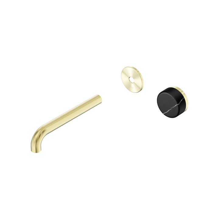 Nero Serenity Progressive Wall Basin Mixer Trim Kit 160/185/220mm - Marquina Black Handle