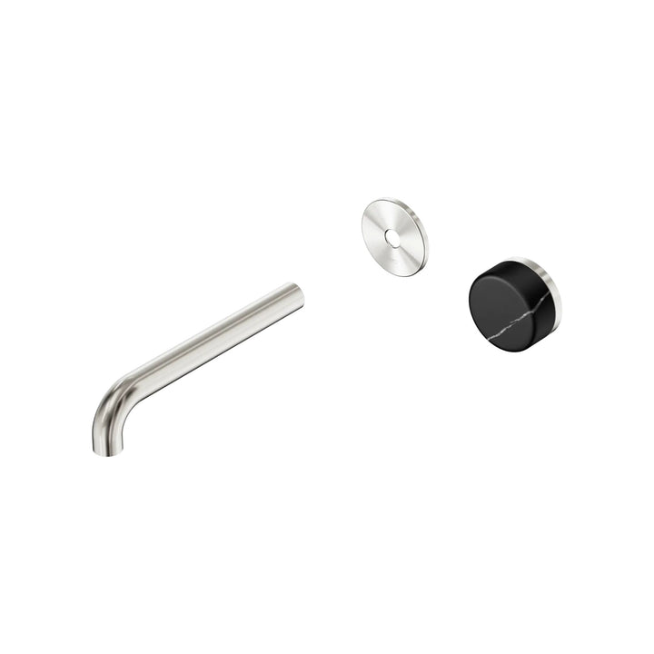 Nero Serenity Progressive Wall Basin Mixer Trim Kit 160/185/220mm - Marquina Black Handle