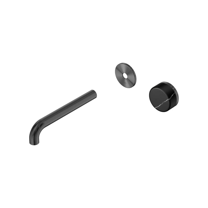 Nero Serenity Progressive Wall Basin Mixer Trim Kit 160/185/220mm - Marquina Black Handle