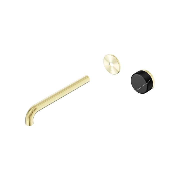 Nero Serenity Progressive Wall Basin Mixer Trim Kit 160/185/220mm - Marquina Black Handle