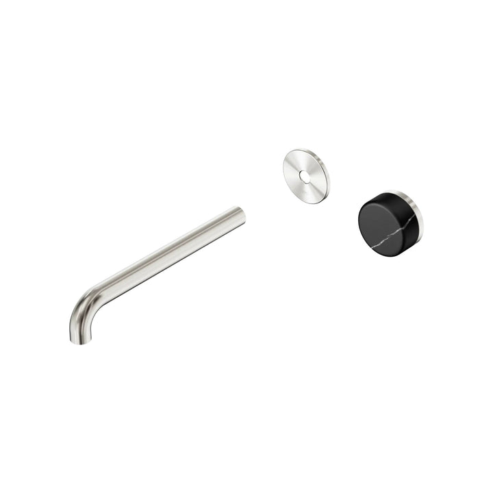 Nero Serenity Progressive Wall Basin Mixer Trim Kit 160/185/220mm - Marquina Black Handle