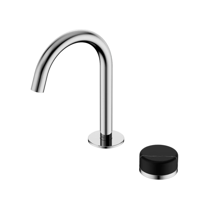 Nero Serenity Progressive Basin Mixer Arc Spout w/ Marquina Black Handle