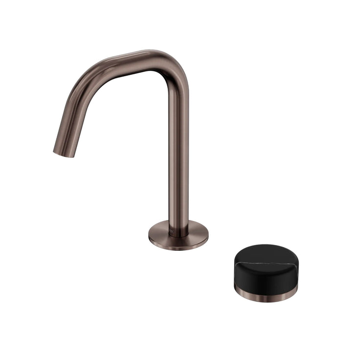 Nero Serenity Progressive Basin Mixer Edge Spout + Marquina Black Handle