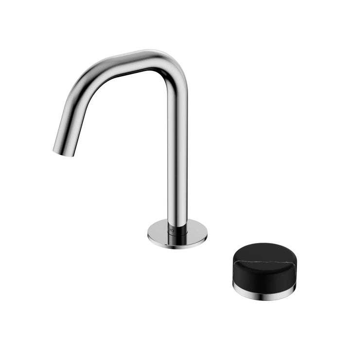 Nero Serenity Progressive Basin Mixer Edge Spout + Marquina Black Handle
