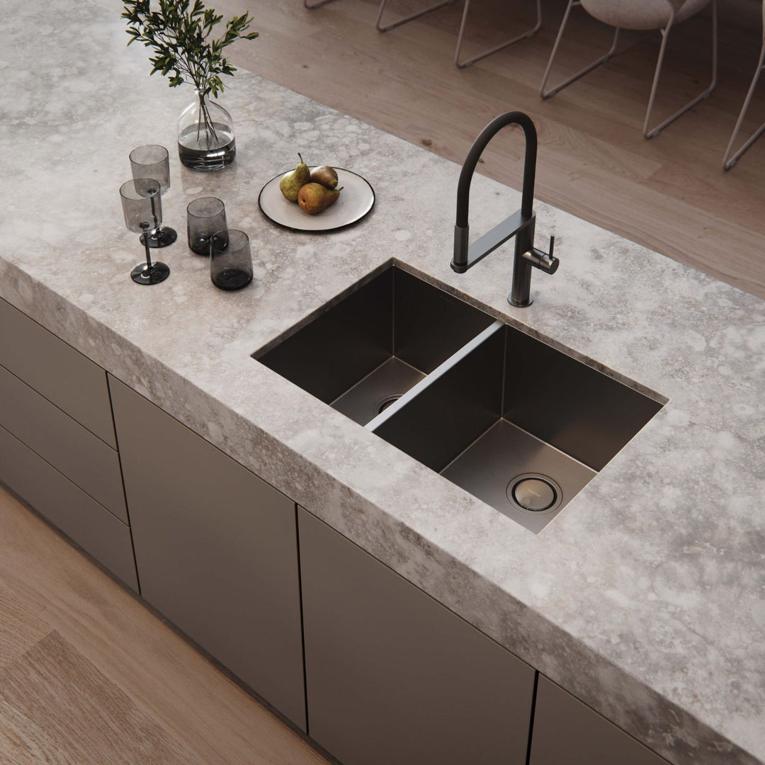 Phoenix 4000 Series 33L/25L Double Bowl Sink NTH 683 x 446mm