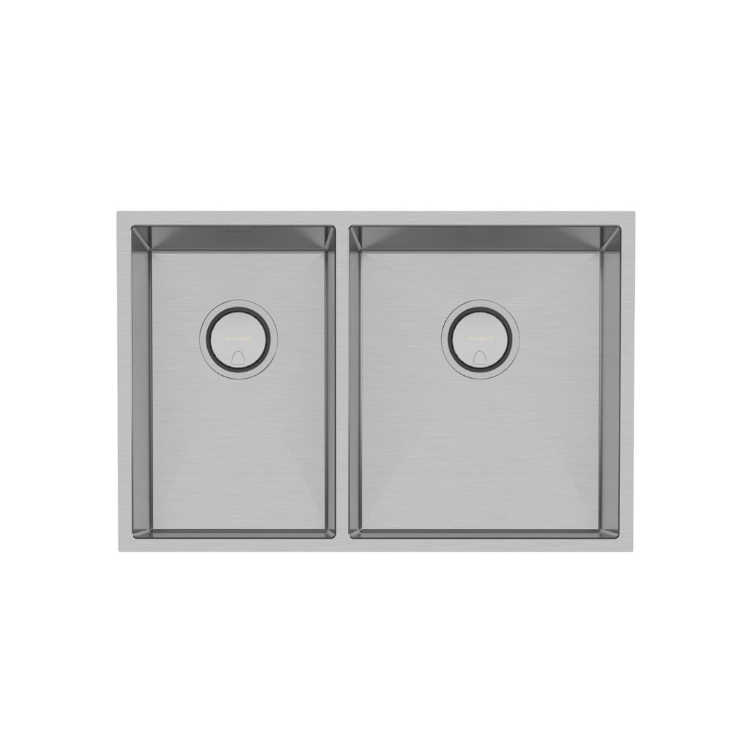 Phoenix 4000 Series 33L/25L Double Bowl Sink NTH 683 x 446mm