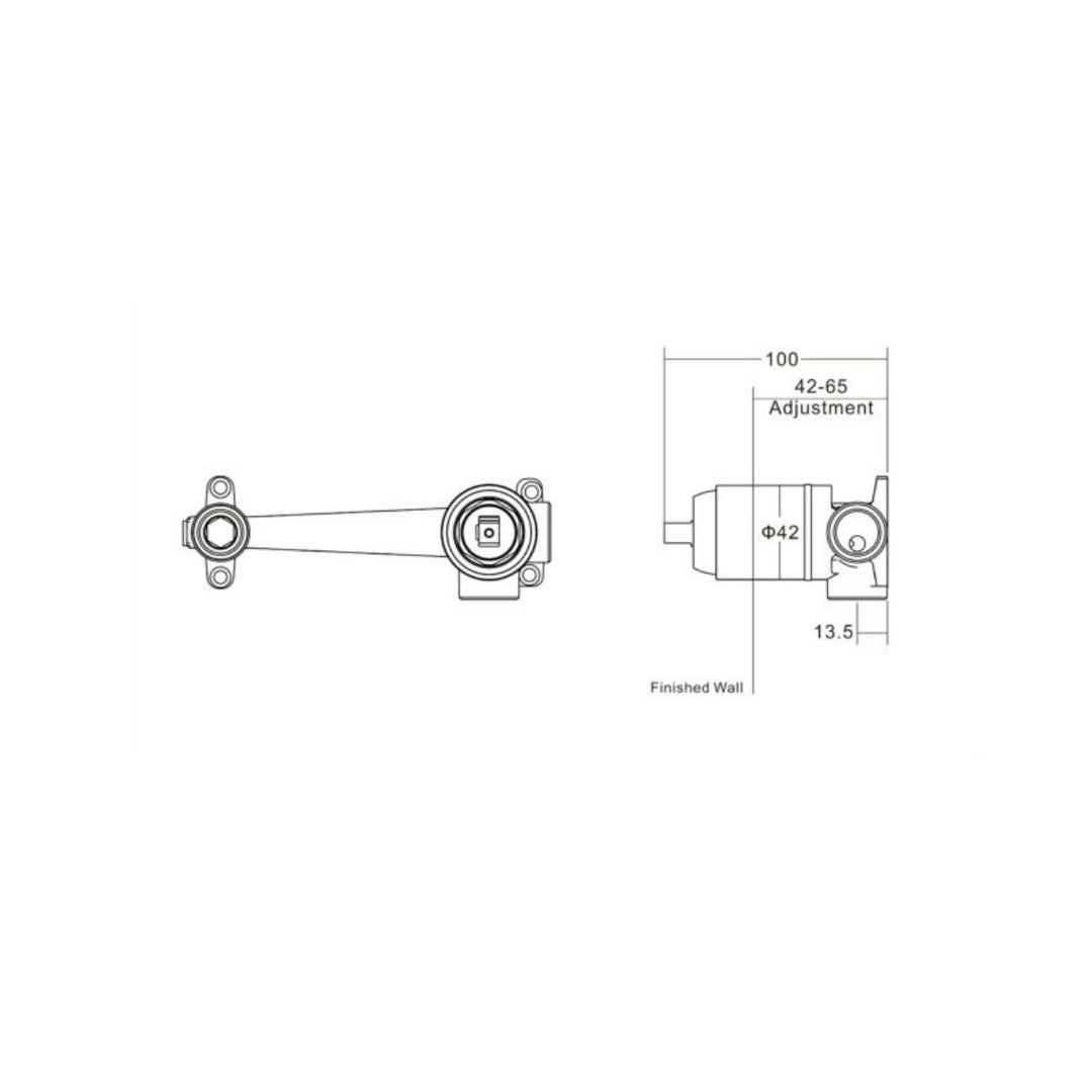 Alder Interchangeable Concealed Assembly Lead Free -SOHO, FLEX, SAMM, MAXX, SURGE, AIKO