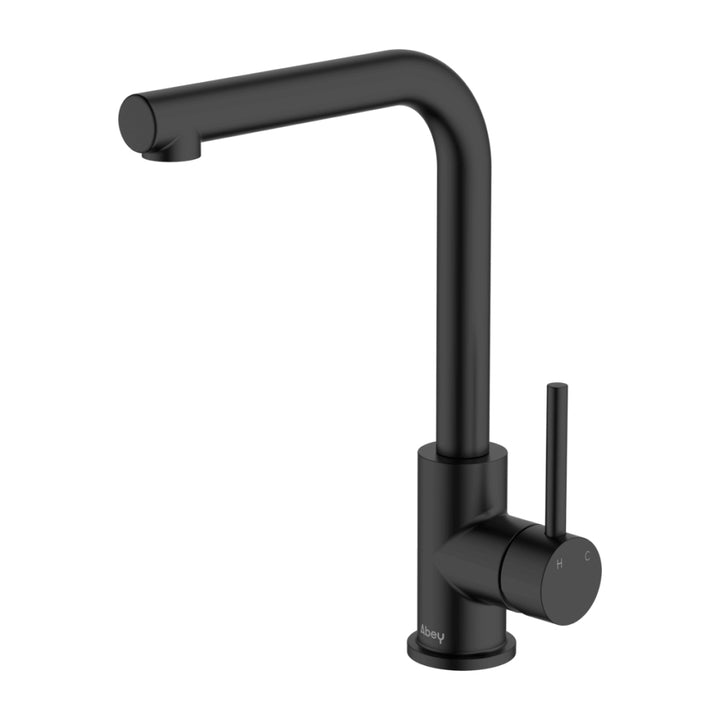 Abey Lucia Side Lever Kitchen Sink Mixer Lead Free Matte Black