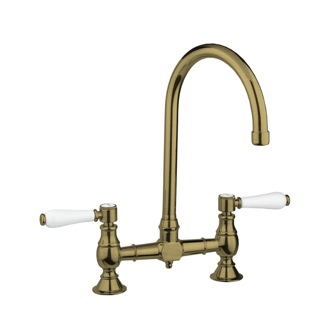 Abey Provincial lead-free exposed breach kitchen sink mixer in brushed finish