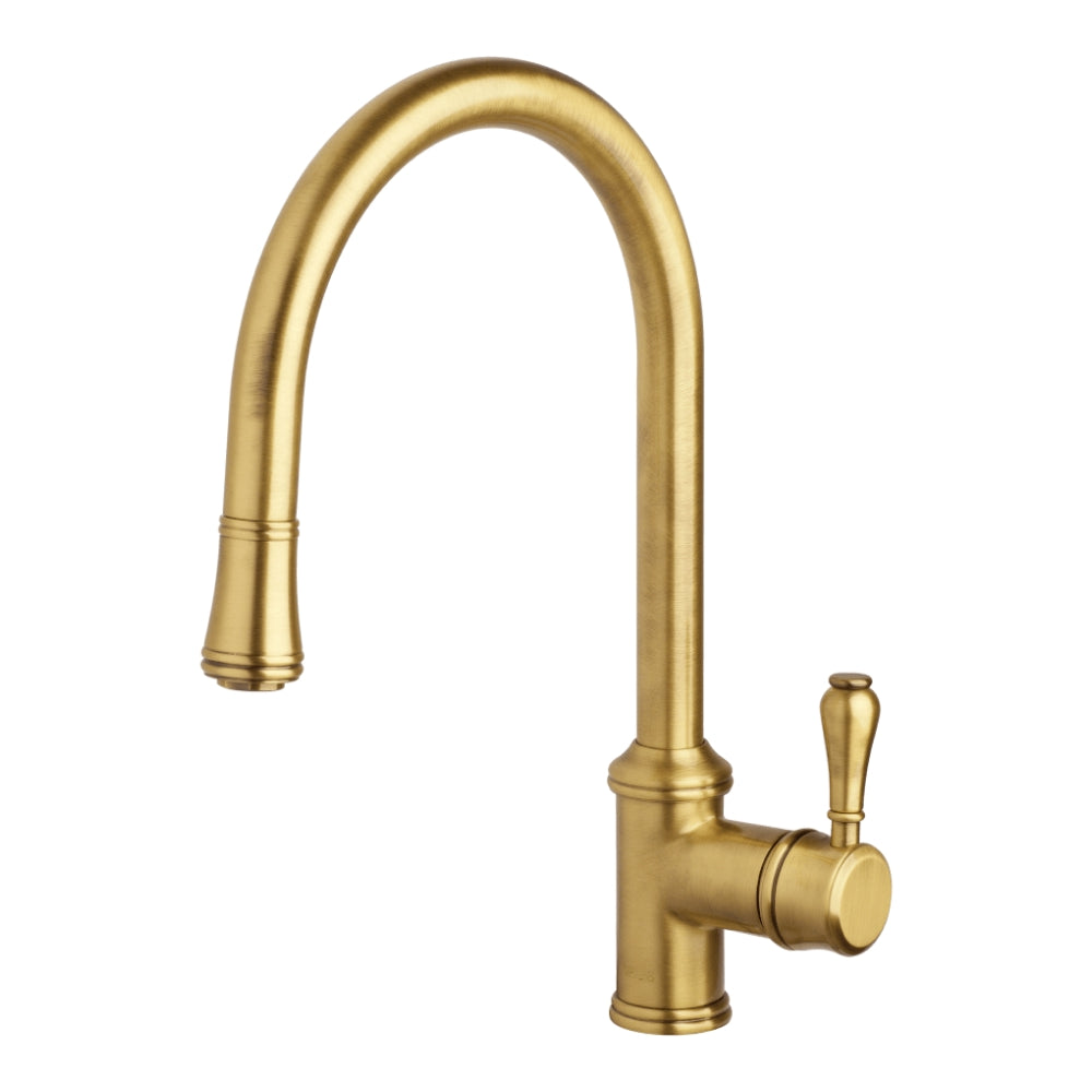 Abey Provincial Single Lever Pull Out Kitchen Sink Mixer Lead Free Bronze