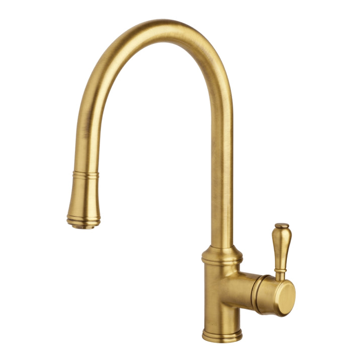 Abey Provincial Single Lever Pull Out Kitchen Sink Mixer Lead Free Bronze