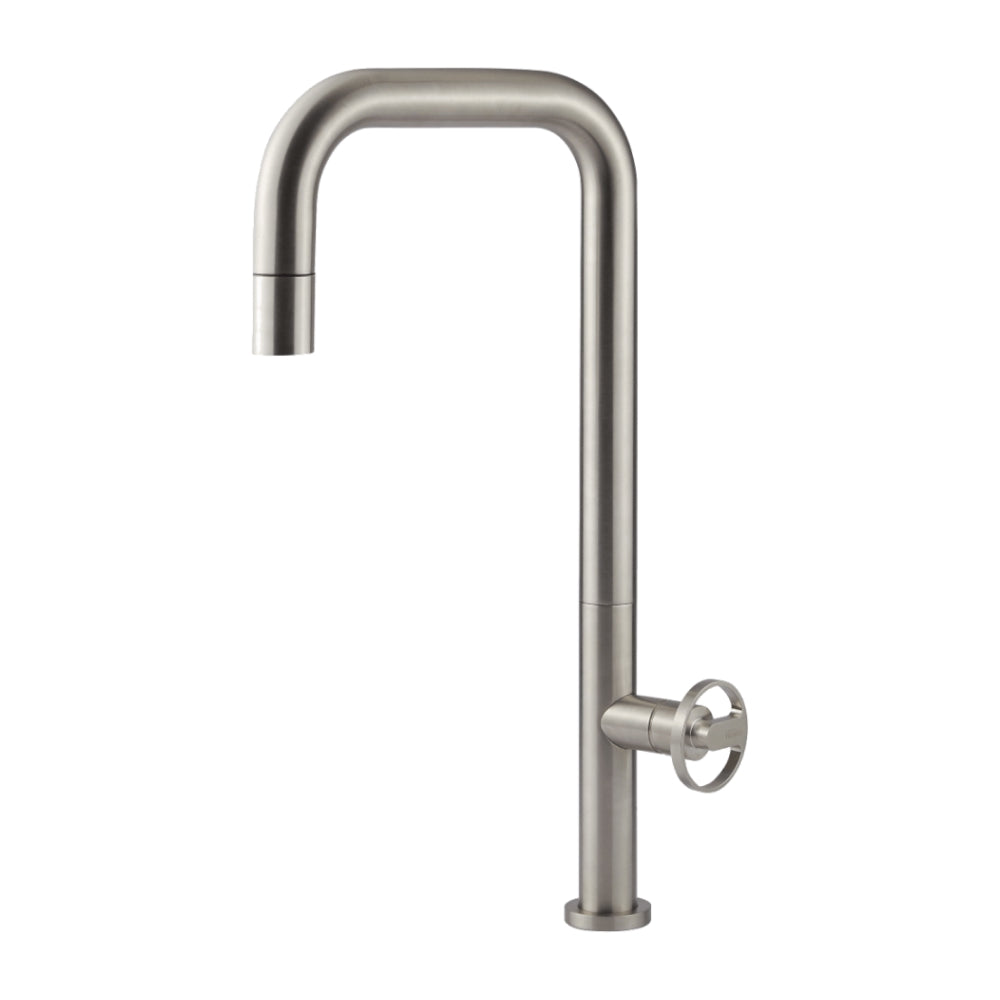 Abey Patio Stainless Steel Pull Out Kitchen Sink Mixer Lead Free Stainless Steel