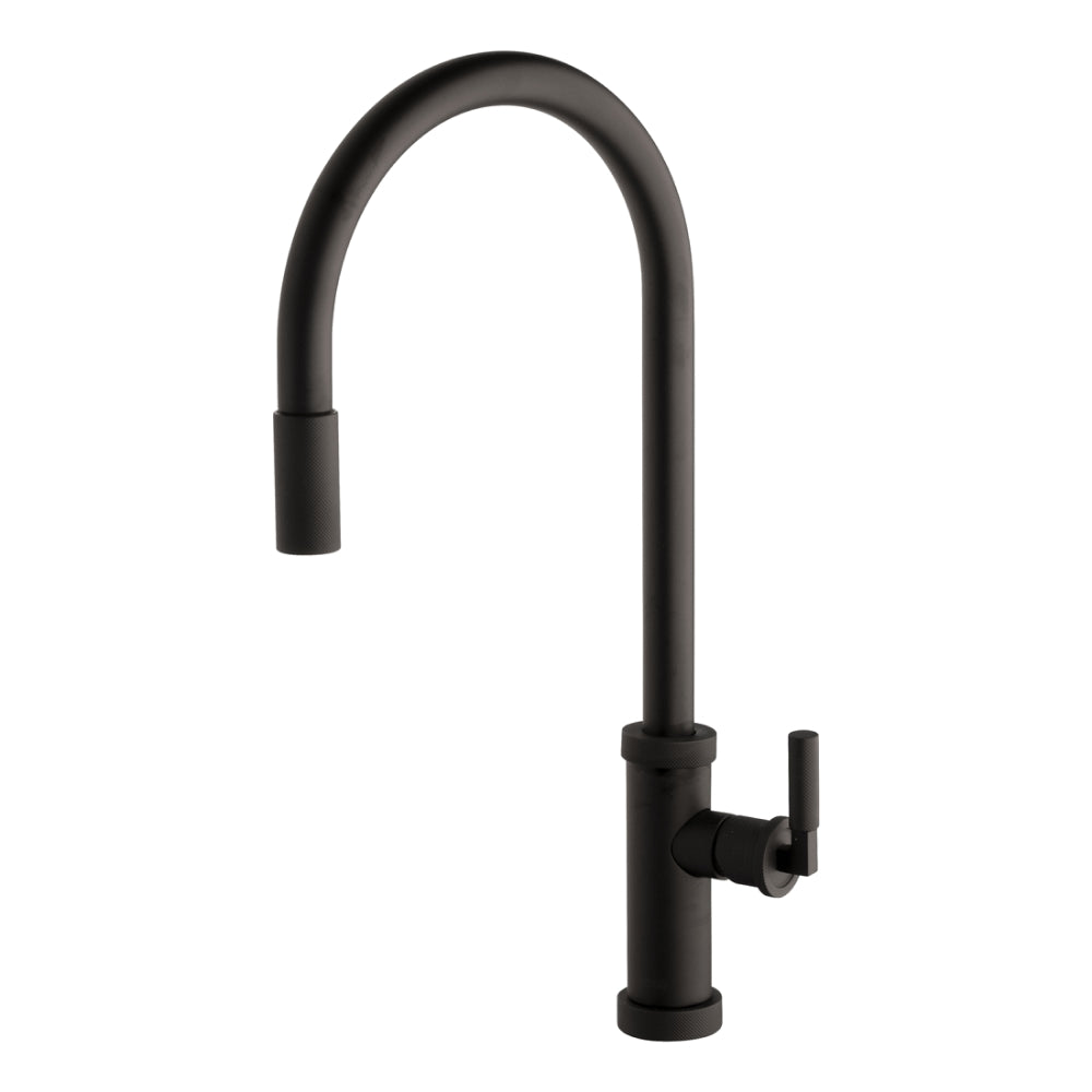 Abey Urban D Pull Out Kitchen Sink Mixer Lead Free Matte Black