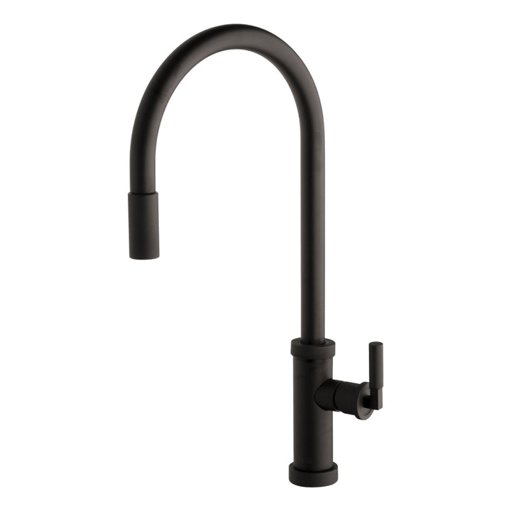 Abey Urban D Pull Out Kitchen Sink Mixer Lead Free Matte Black