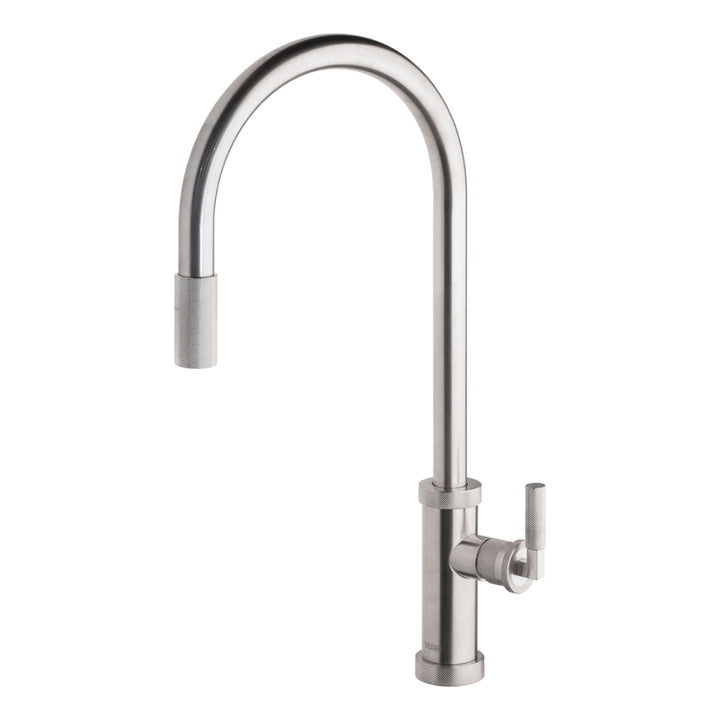 Abey Urban D Pull Out Kitchen Sink Mixer Lead Free Brushed Nickel