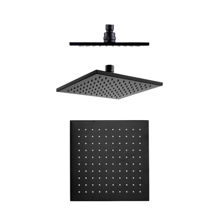 Fienza Modena 200mm Black Overhead Shower
