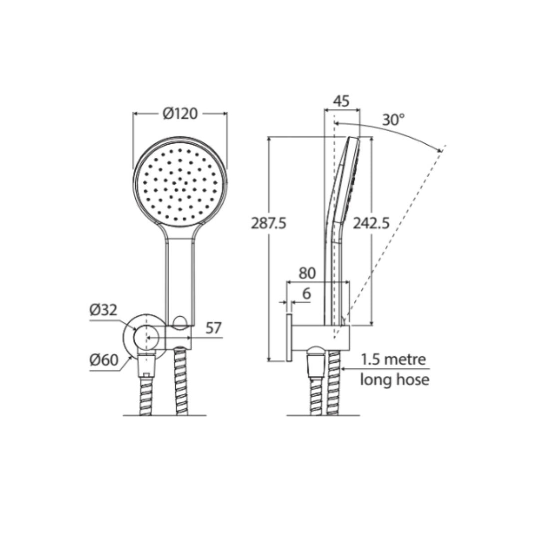 Fienza KAYA Hand Shower Round Plate