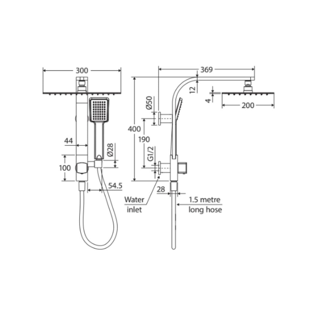 Fienza KOKO Twin Shower