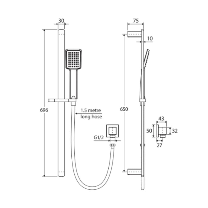 Fienza KOKO Rail Shower