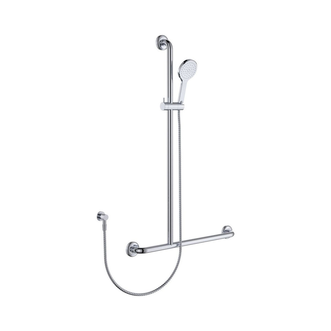 Fienza Luciana Care Inverted T Rail Shower - Chrome