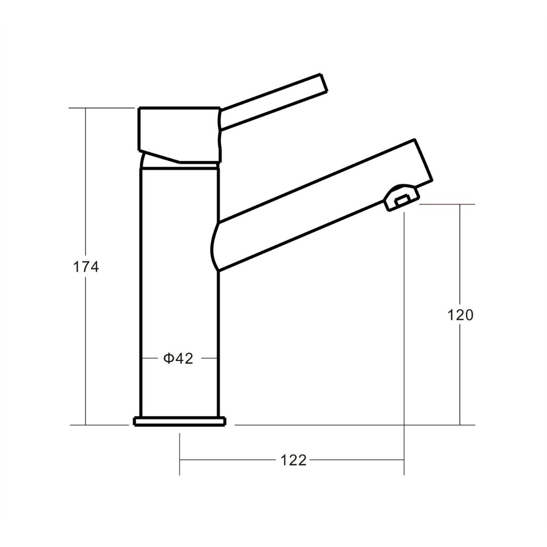 Alder FLEX Basin Mixer Lead Free
