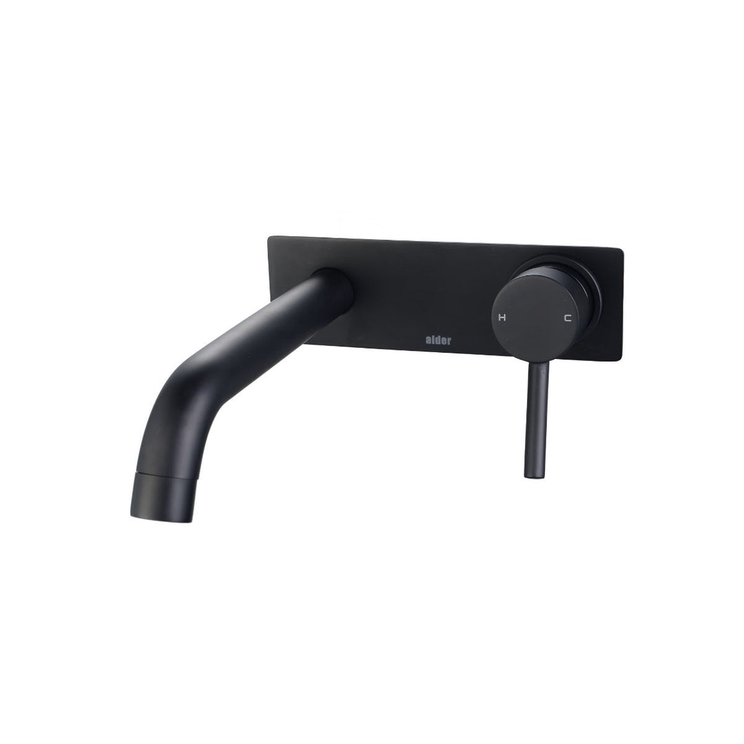 Alder FLEX 220mm Backplate Wall Basin/Bath Mixer Set Lead Free (Trim Kit)